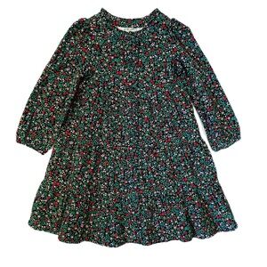 Crewcuts Floral Kids Dress - Green and Red